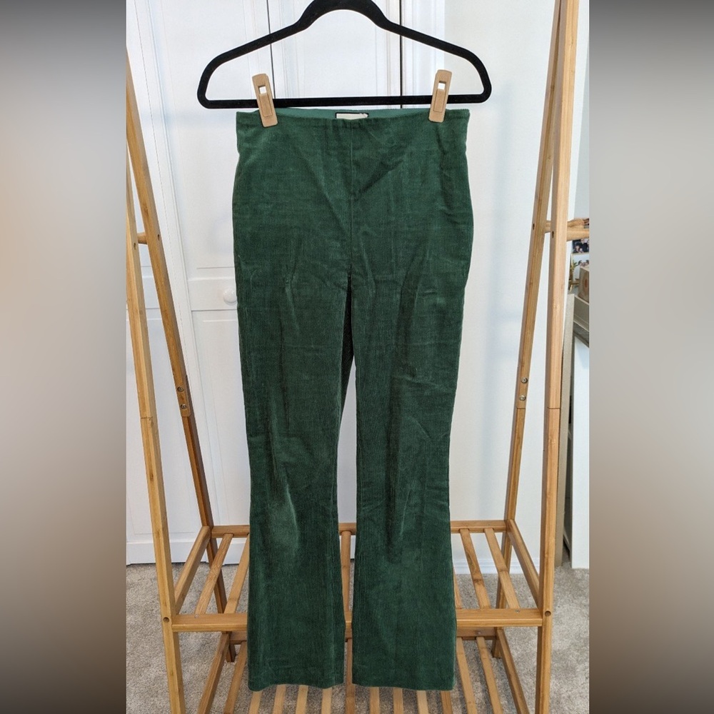 Tuckernuck Green Corduroy flare pants size medium